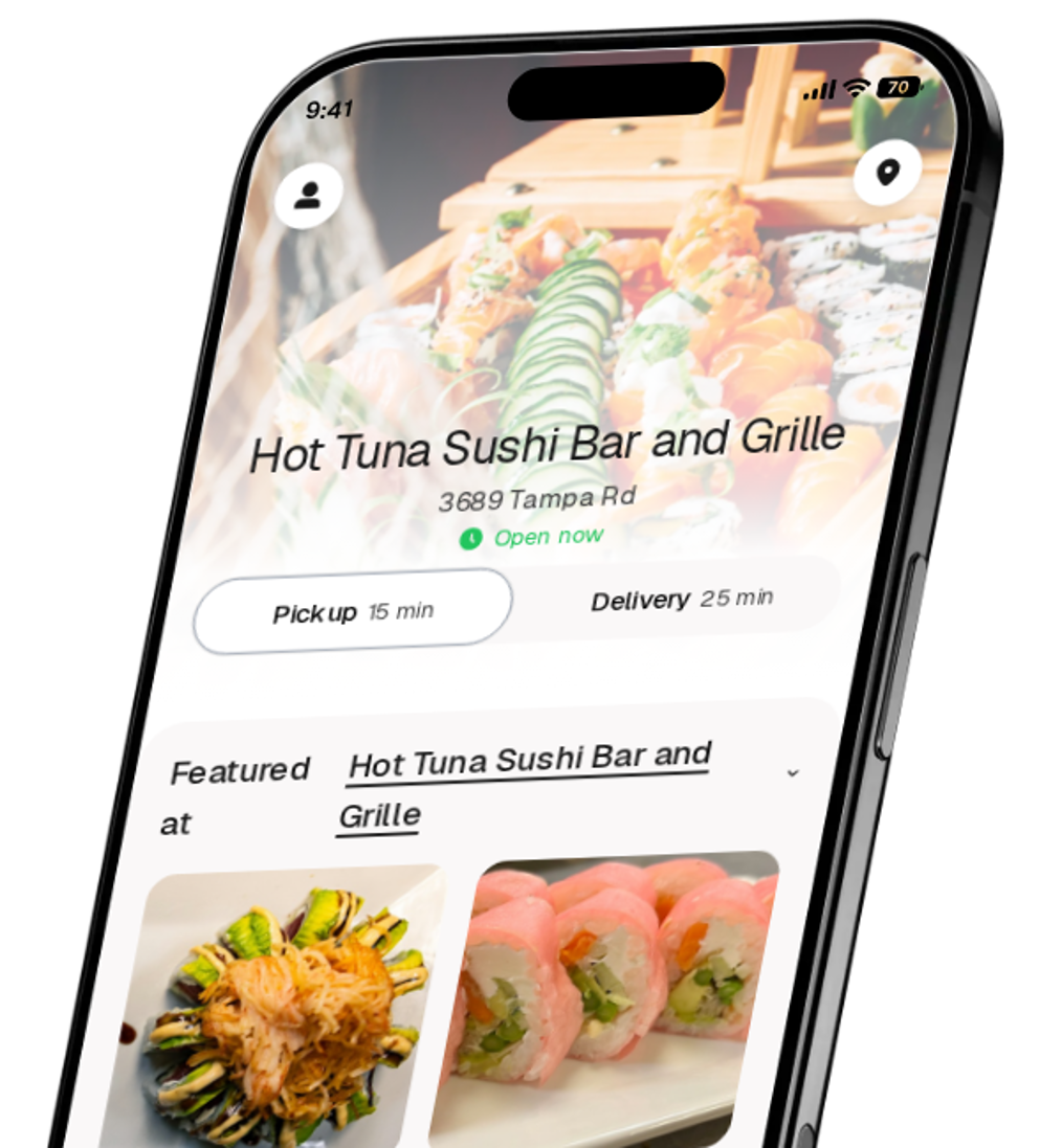 Hot Tuna Sushi Bar and Grille app preview