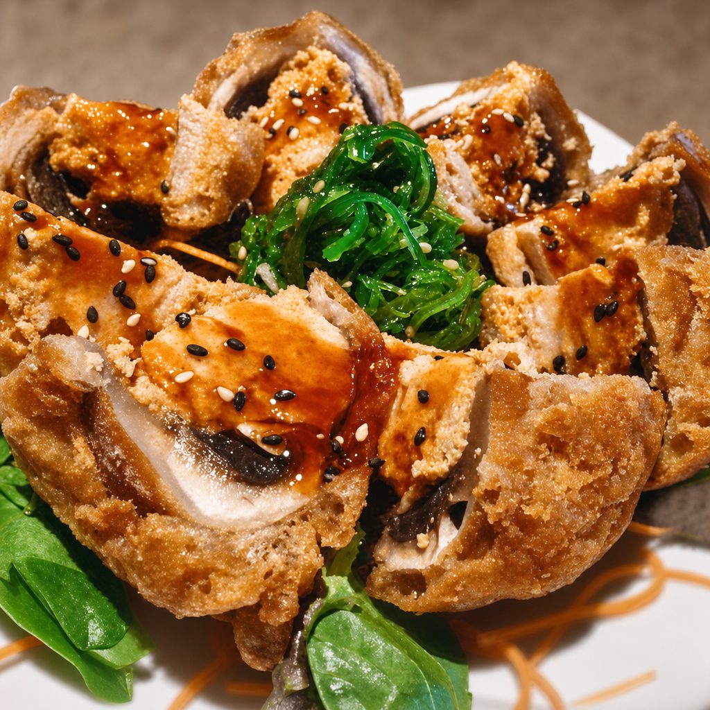 Stuffed Mushroom Caps.