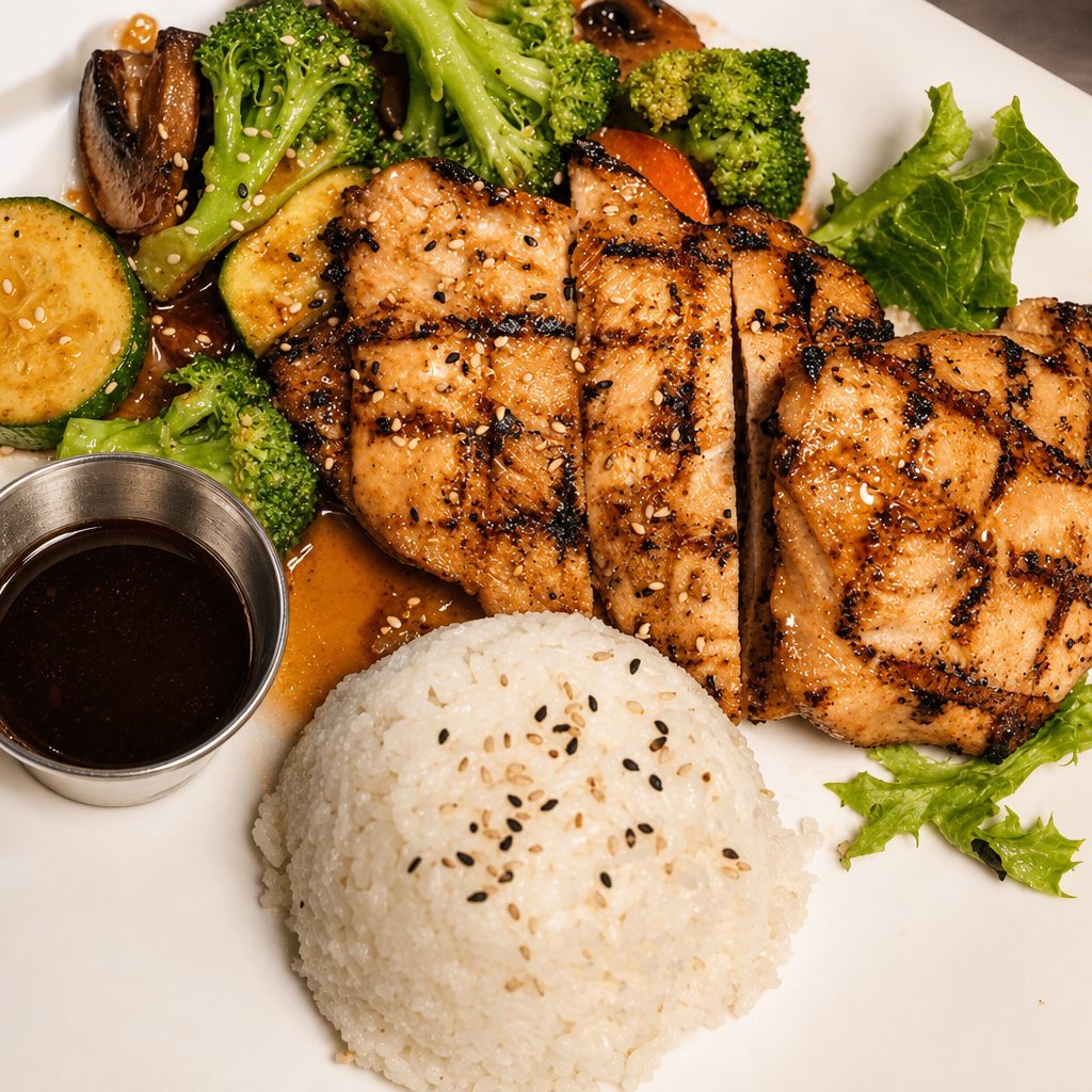 Grilled Sesame-Soy Chicken.