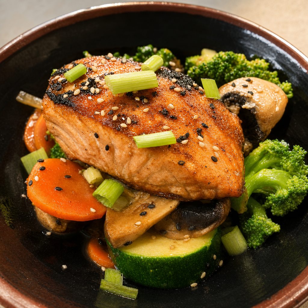 Lunch Salmon Teriyaki.