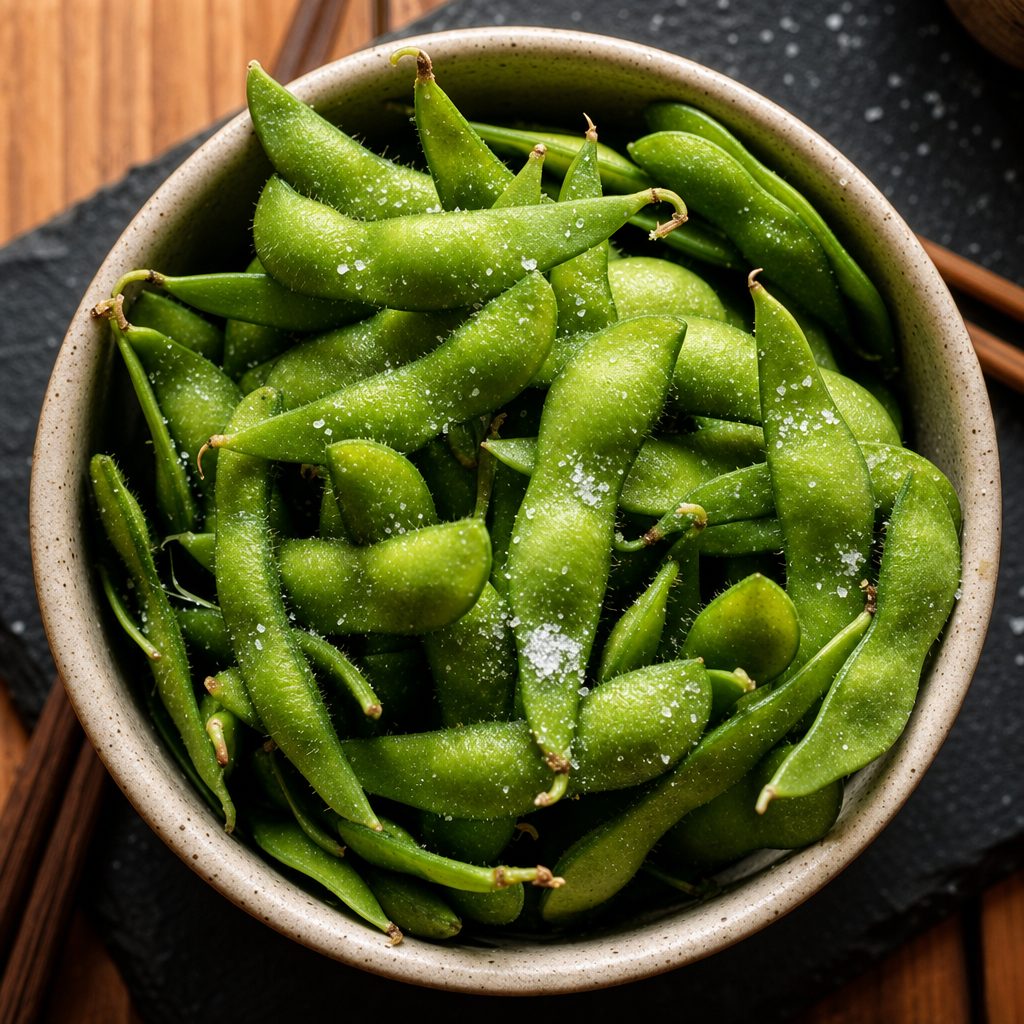 Steamed Edamame.