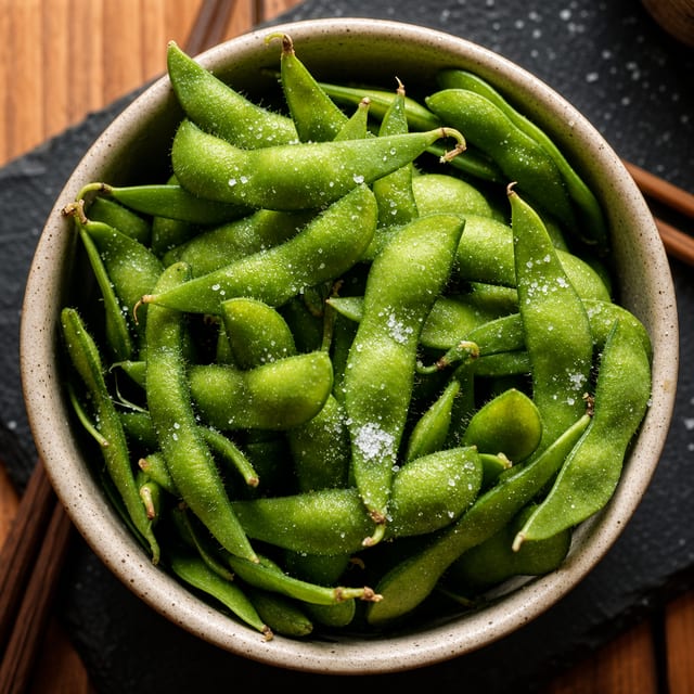 Steamed Edamame.