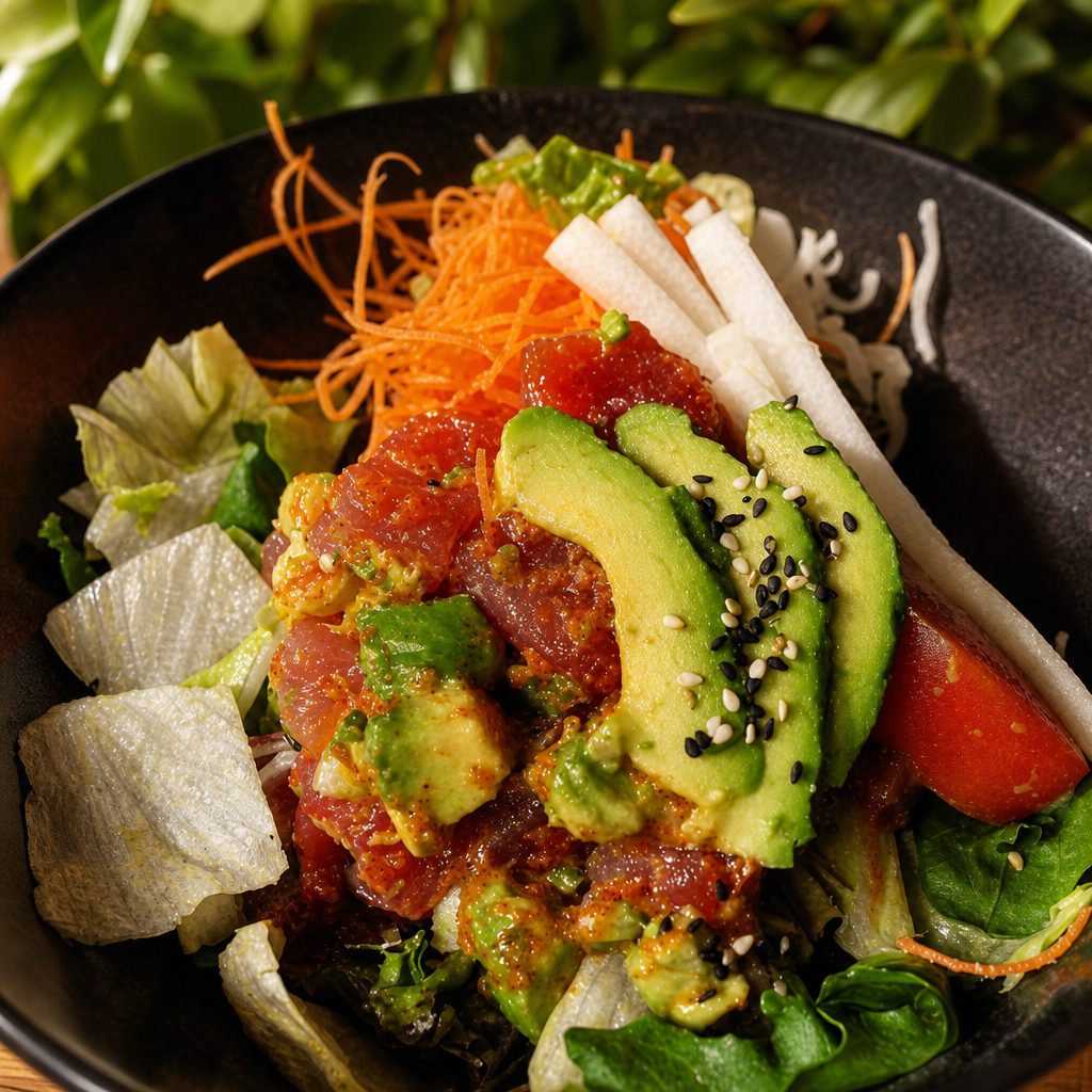 Spicy Tuna & Avocado Salad.